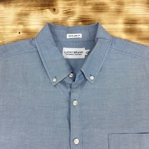 LUCKY BRAND White Label Fit Chambray L/S Sz XL